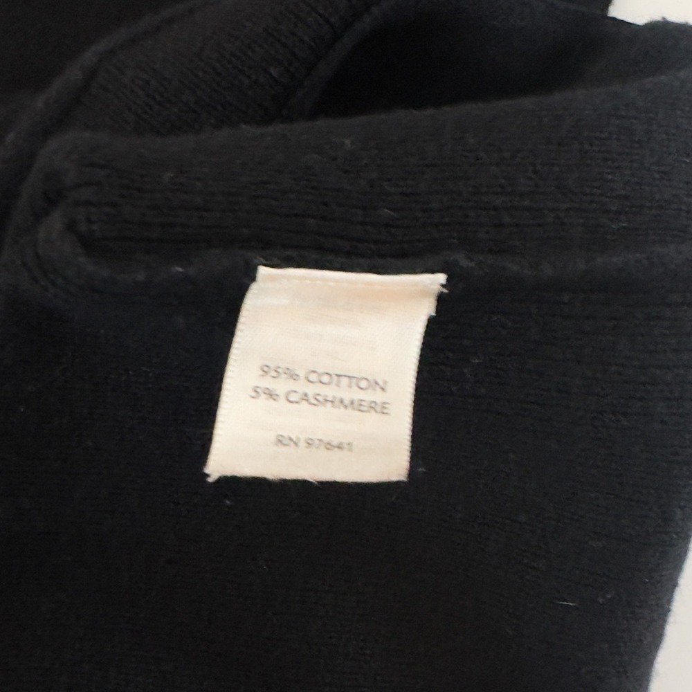 Pure‎ Jill Cotton Cashmere Knit Top Black Oversized Boxy Minimalist Sweater S - Picture 6 of 9